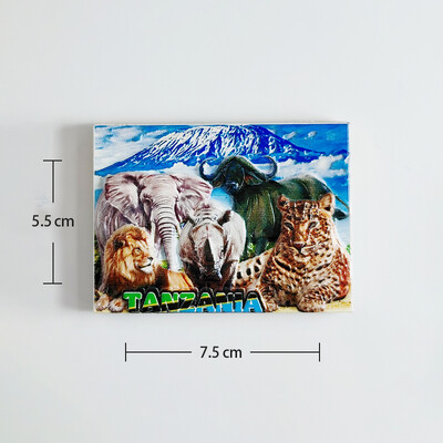 Africa Tanzania Suvenir turistic Autocolant magnetic Frigider Articole de decorare pentru frigider Articole de artizanat Cadouri
