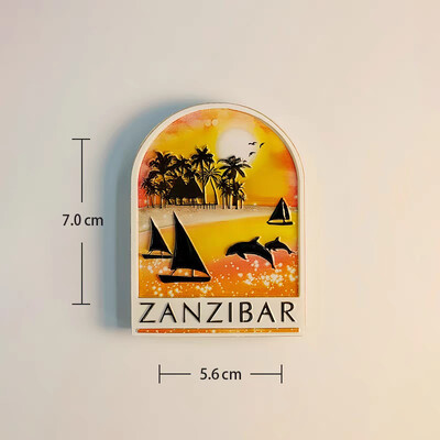 Africa Tanzania Suvenir turistic Autocolant magnetic Frigider Articole de decorare pentru frigider Articole de artizanat Cadouri