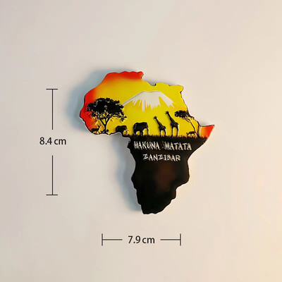 Africa Tanzania Suvenir turistic Autocolant magnetic Frigider Articole de decorare pentru frigider Articole de artizanat Cadouri