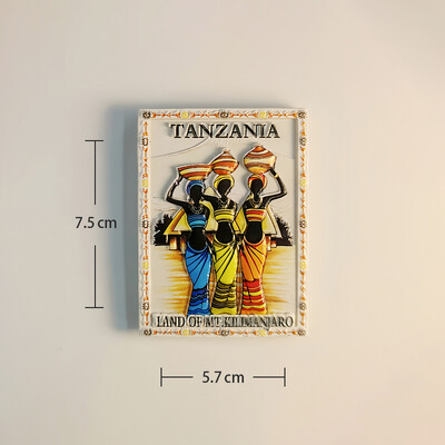 Africa Tanzania Suvenir turistic Autocolant magnetic Frigider Articole de decorare pentru frigider Articole de artizanat Cadouri