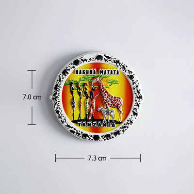 Africa Tanzania Suvenir turistic Autocolant magnetic Frigider Articole de decorare pentru frigider Articole de artizanat Cadouri