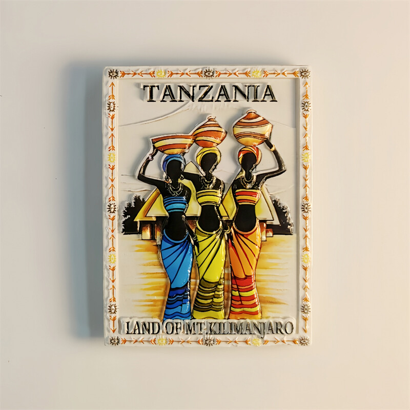 Africa Tanzania Suvenir turistic Autocolant magnetic Frigider Articole de decorare pentru frigider Articole de artizanat Cadouri