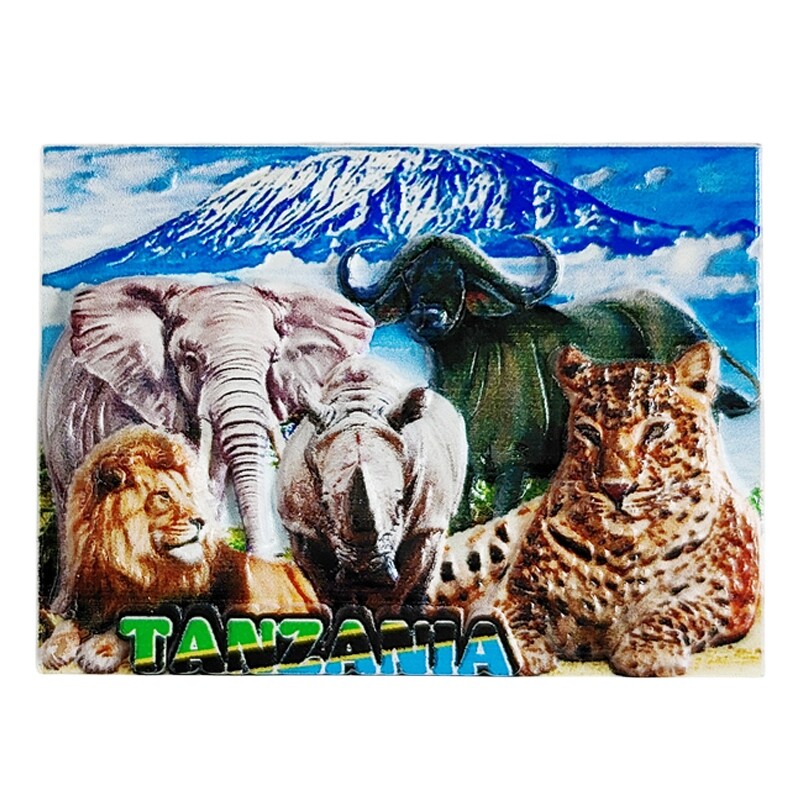 Africa Tanzania Suvenir turistic Autocolant magnetic Frigider Articole de decorare pentru frigider Articole de artizanat Cadouri