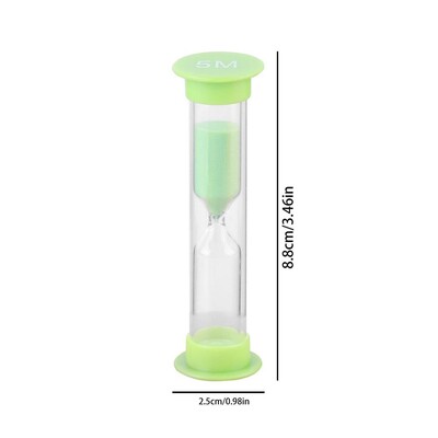Cronometru clepsidra de 2/3/5/10 minute Mini temporizatoare colorate de ceas de nisip pentru sala de clasă, birou, cameră, decorare a casei, ornament de birou
