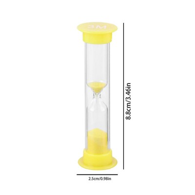 Cronometru clepsidra de 2/3/5/10 minute Mini temporizatoare colorate de ceas de nisip pentru sala de clasă, birou, cameră, decorare a casei, ornament de birou