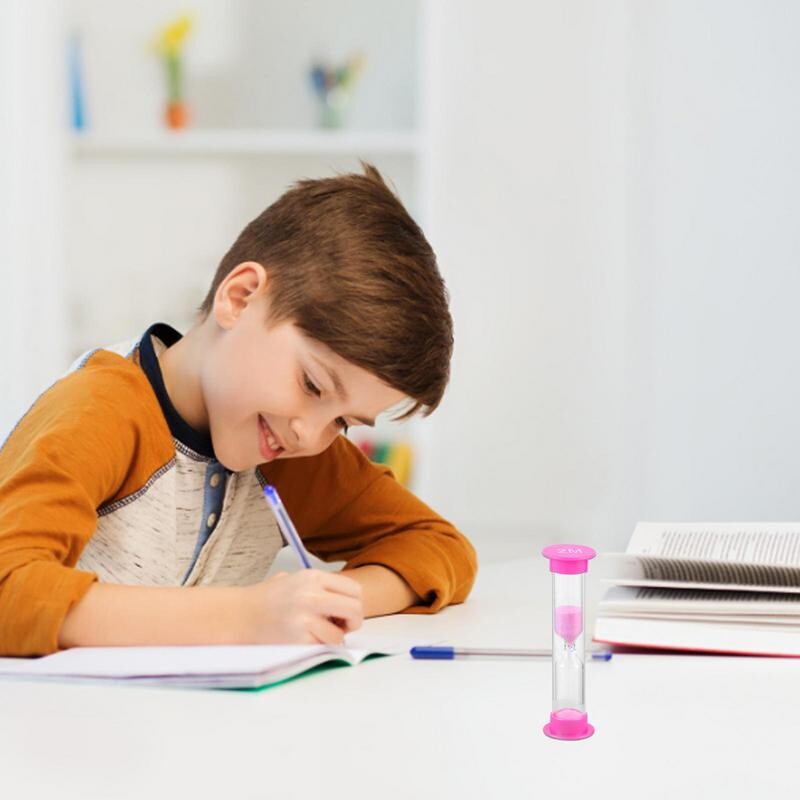 Cronometru clepsidra de 2/3/5/10 minute Mini temporizatoare colorate de ceas de nisip pentru sala de clasă, birou, cameră, decorare a casei, ornament de birou