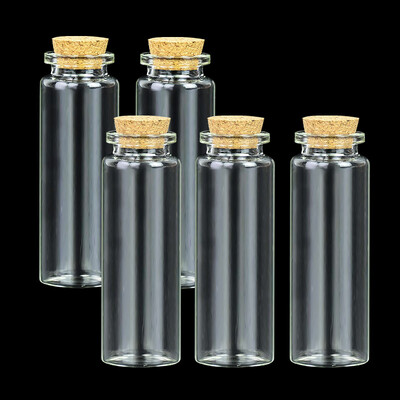 5 tk 5/10/15/20 ml jõulusoovide pudelid väikesed tühjad läbipaistvast klaaspudelid viaalid pühade pulmadeks kodukaunistamise kingituste pudelid