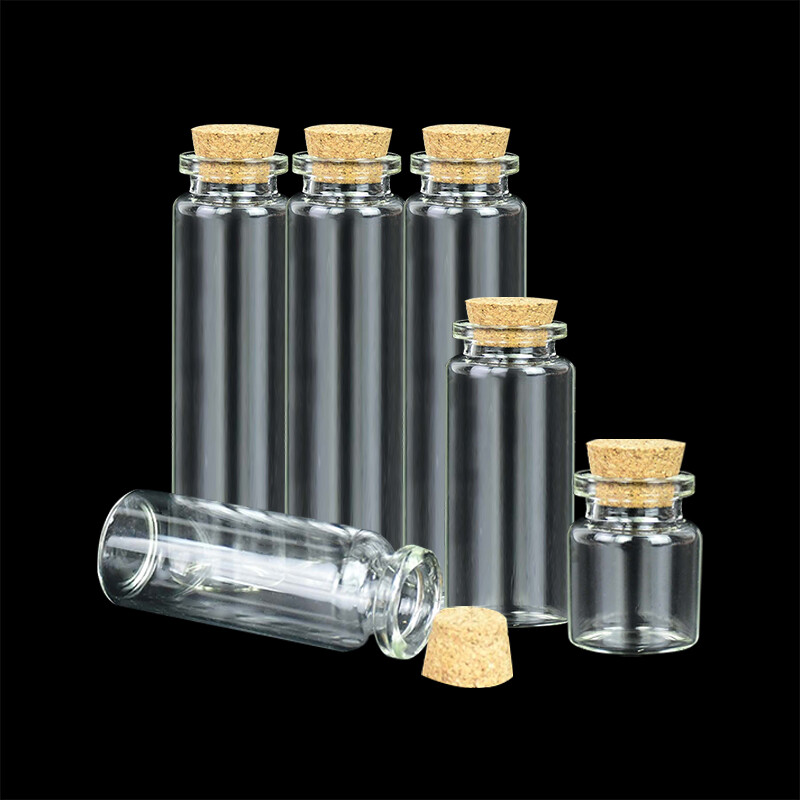 5 tk 5/10/15/20 ml jõulusoovide pudelid väikesed tühjad läbipaistvast klaaspudelid viaalid pühade pulmadeks kodukaunistamise kingituste pudelid