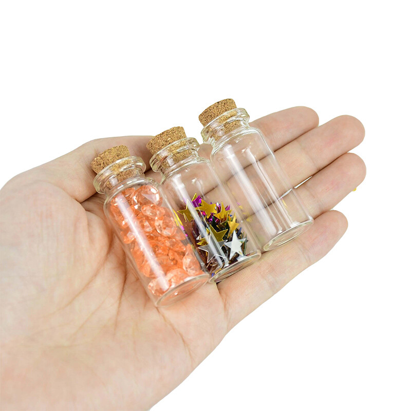 5 tk 5/10/15/20 ml jõulusoovide pudelid väikesed tühjad läbipaistvast klaaspudelid viaalid pühade pulmadeks kodukaunistamise kingituste pudelid