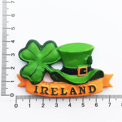 Europa Irlanda Magneți pentru frigider 3D Suveniruri turistice Magneți pentru frigider Colecție de autocolante Articole de decorare artizanală