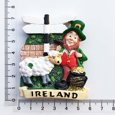 Europa Irlanda Magneți pentru frigider 3D Suveniruri turistice Magneți pentru frigider Colecție de autocolante Articole de decorare artizanală