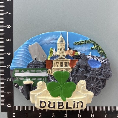 Europa Irlanda Magneți pentru frigider 3D Suveniruri turistice Magneți pentru frigider Colecție de autocolante Articole de decorare artizanală