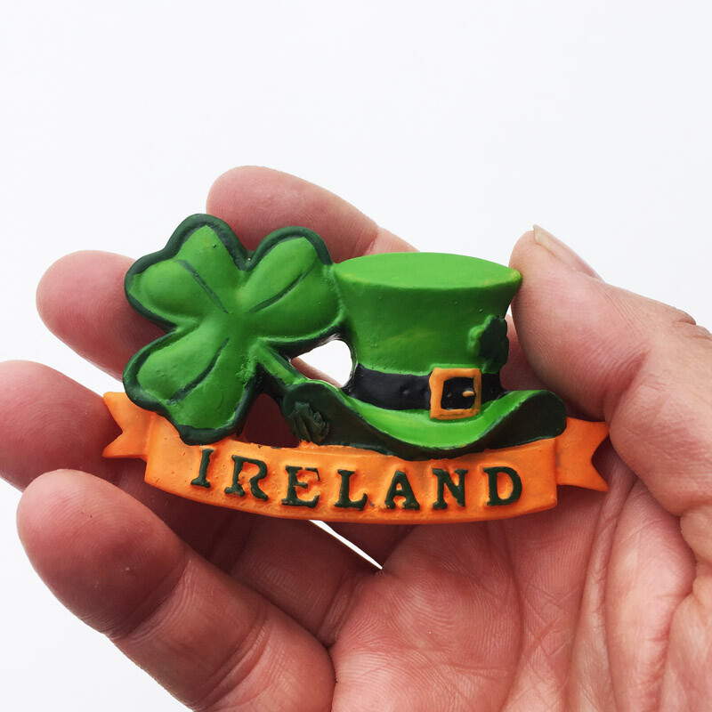 Europa Irlanda Magneți pentru frigider 3D Suveniruri turistice Magneți pentru frigider Colecție de autocolante Articole de decorare artizanală