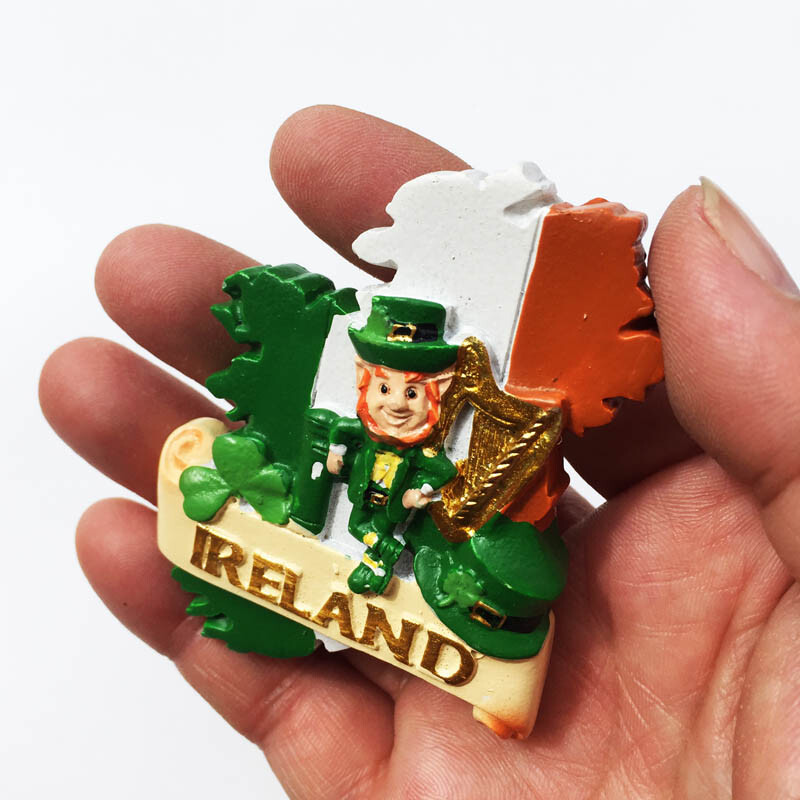 Europa Irlanda Magneți pentru frigider 3D Suveniruri turistice Magneți pentru frigider Colecție de autocolante Articole de decorare artizanală