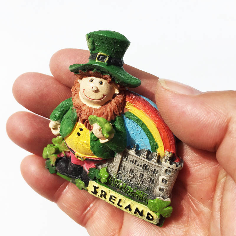 Europa Irlanda Magneți pentru frigider 3D Suveniruri turistice Magneți pentru frigider Colecție de autocolante Articole de decorare artizanală