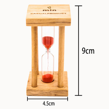 1/3/5 Λεπτά Νέα Ξύλινη Κλεψύδρα Μίνι Διακόσμηση Επιτραπέζιου Ρολόι με άμμο Creative Timers Sandglass Κλεψύδρα Κουζίνα για παιδιά Δώρο