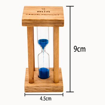 1/3/5 Λεπτά Νέα Ξύλινη Κλεψύδρα Μίνι Διακόσμηση Επιτραπέζιου Ρολόι με άμμο Creative Timers Sandglass Κλεψύδρα Κουζίνα για παιδιά Δώρο