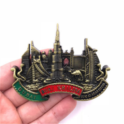 Magneți pentru frigider Dubai, Emiratele Arabe Unite Navigație Hotel Magnetic Frigider Decorat Suvenir turistic Autocolant Magnetic