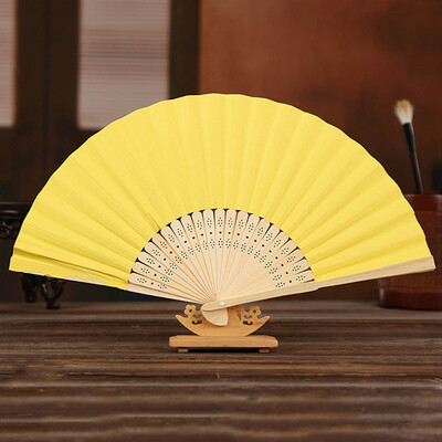 1 bucată de hârtie din bambus ventilator de mână pliabil nuntă personalizat evantai Fsahion decor de petrecere artă artizanală ventilator de dans chinezesc ornamente pentru acasă cadouri