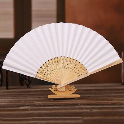 1 bucată de hârtie din bambus ventilator de mână pliabil nuntă personalizat evantai Fsahion decor de petrecere artă artizanală ventilator de dans chinezesc ornamente pentru acasă cadouri