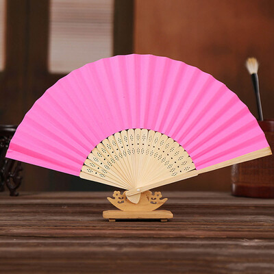 1 bucată de hârtie din bambus ventilator de mână pliabil nuntă personalizat evantai Fsahion decor de petrecere artă artizanală ventilator de dans chinezesc ornamente pentru acasă cadouri