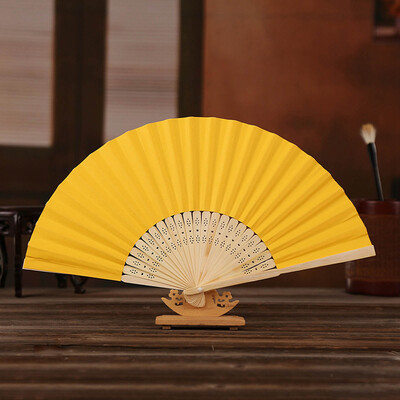 1 bucată de hârtie din bambus ventilator de mână pliabil nuntă personalizat evantai Fsahion decor de petrecere artă artizanală ventilator de dans chinezesc ornamente pentru acasă cadouri