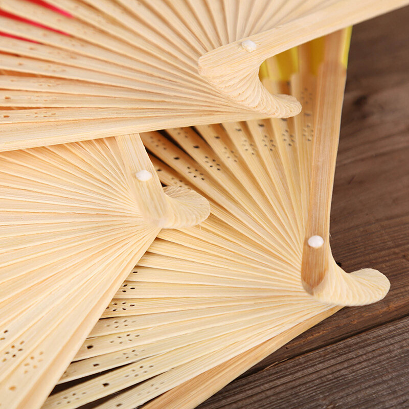 1 bucată de hârtie din bambus ventilator de mână pliabil nuntă personalizat evantai Fsahion decor de petrecere artă artizanală ventilator de dans chinezesc ornamente pentru acasă cadouri