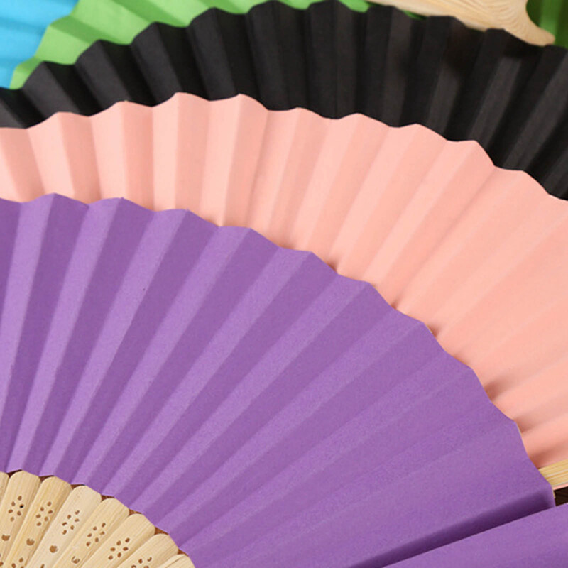 1 bucată de hârtie din bambus ventilator de mână pliabil nuntă personalizat evantai Fsahion decor de petrecere artă artizanală ventilator de dans chinezesc ornamente pentru acasă cadouri