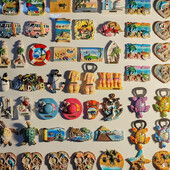 Maldive, vedere la plajă și la mare, turism popular, stereoscopic 3D, meșteșuguri, comemorare de călătorie, decorare pentru casă, magneți de frigider