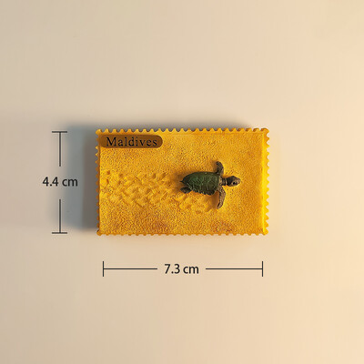 Maldive, vedere la plajă și la mare, turism popular, stereoscopic 3D, meșteșuguri, comemorare de călătorie, decorare pentru casă, magneți de frigider