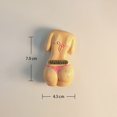 Maldive, vedere la plajă și la mare, turism popular, stereoscopic 3D, meșteșuguri, comemorare de călătorie, decorare pentru casă, magneți de frigider