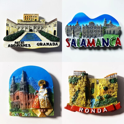 Spania Granada Magneți Frigider Covadonga Laredo Ronda Salamanca Suveniruri Turistice Decorarea casei Cadouri de nuntă