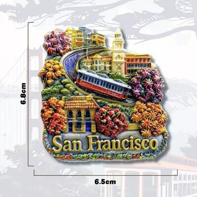 America de Nord Statele Unite ale Americii Los Angeles Halloween San Francisco Rășină Magneți 3D Frigider Suvenir Turism Autocolant Frigider Artizanat