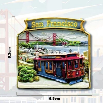 America de Nord Statele Unite ale Americii Los Angeles Halloween San Francisco Rășină Magneți 3D Frigider Suvenir Turism Autocolant Frigider Artizanat