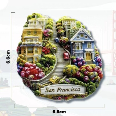 America de Nord Statele Unite ale Americii Los Angeles Halloween San Francisco Rășină Magneți 3D Frigider Suvenir Turism Autocolant Frigider Artizanat