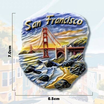 America de Nord Statele Unite ale Americii Los Angeles Halloween San Francisco Rășină Magneți 3D Frigider Suvenir Turism Autocolant Frigider Artizanat