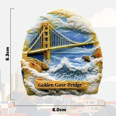 America de Nord Statele Unite ale Americii Los Angeles Halloween San Francisco Rășină Magneți 3D Frigider Suvenir Turism Autocolant Frigider Artizanat