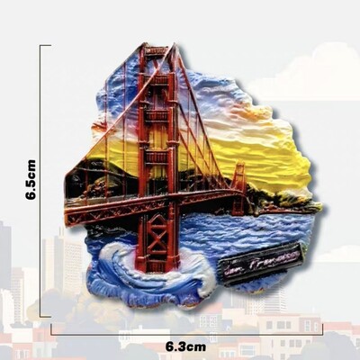 America de Nord Statele Unite ale Americii Los Angeles Halloween San Francisco Rășină Magneți 3D Frigider Suvenir Turism Autocolant Frigider Artizanat