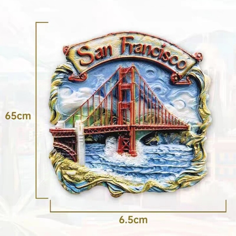 America de Nord Statele Unite ale Americii Los Angeles Halloween San Francisco Rășină Magneți 3D Frigider Suvenir Turism Autocolant Frigider Artizanat