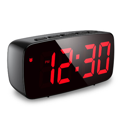 Ceas cu alarmă ORIA Ceas cu LED digital Control vocal Amânare Timp Afișare temperatură Mod noapte Reloj Despertador Ceasuri de birou