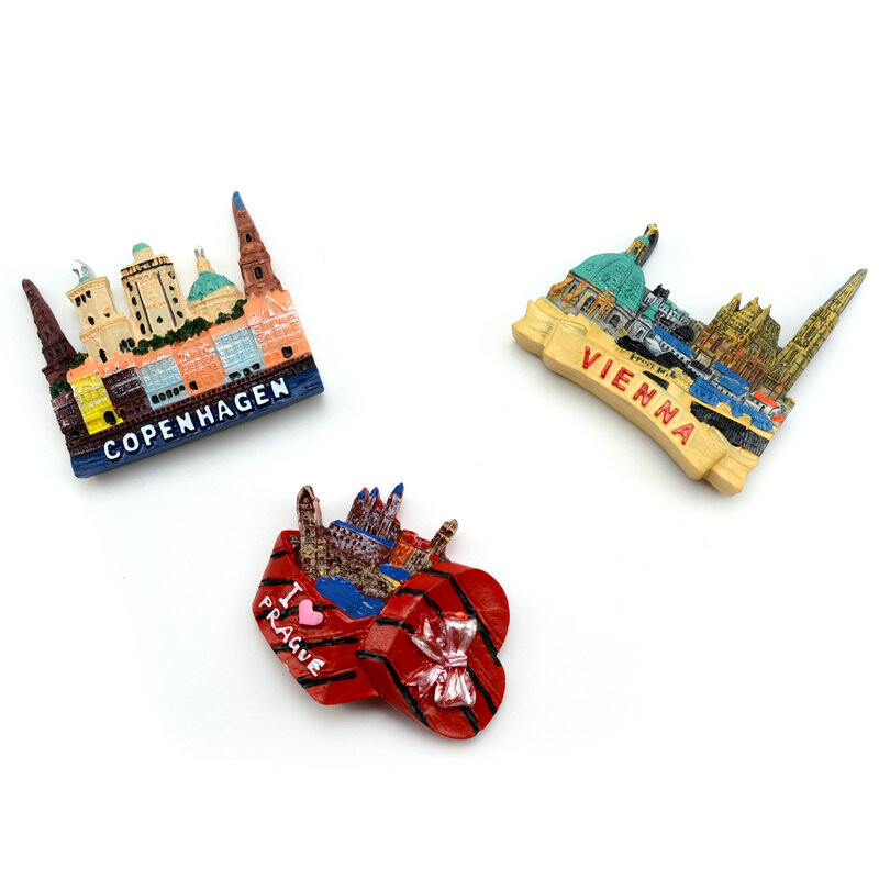 Magnet pentru frigider Decorare Oraș Suvenir Magneți Frigider Sticker Viena Praga Cambodgia Norvegia Thailanda Spania Țări Decor