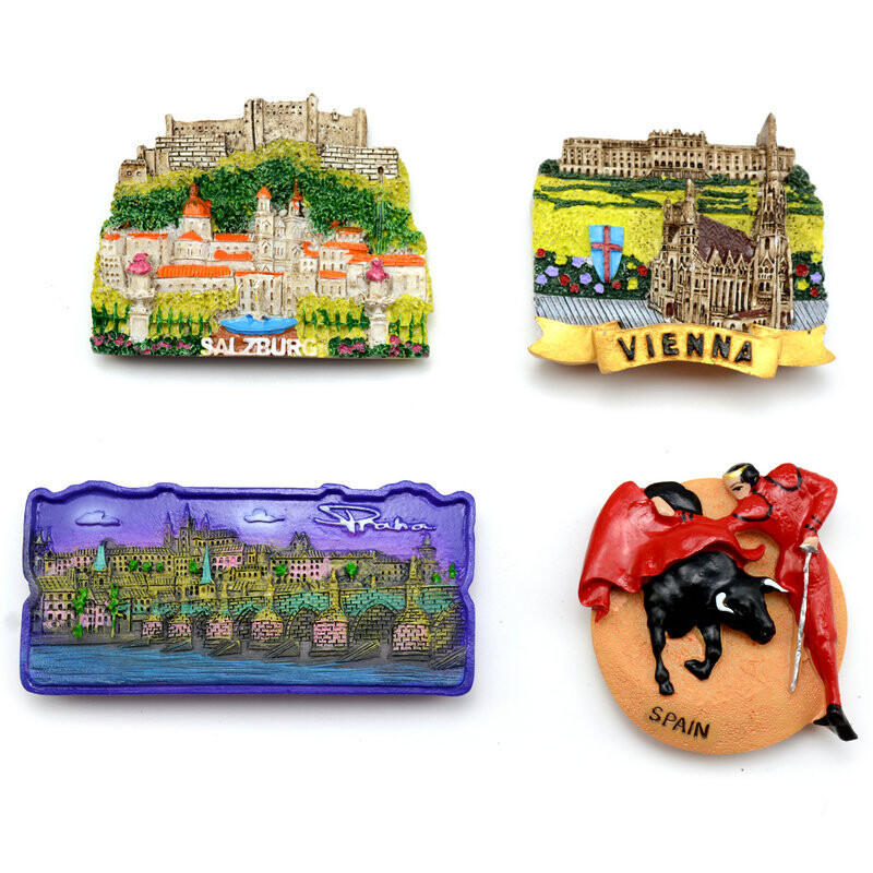 Magnet pentru frigider Decorare Oraș Suvenir Magneți Frigider Sticker Viena Praga Cambodgia Norvegia Thailanda Spania Țări Decor