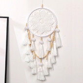 Ciciucuri nordice, clopoței de vânt realizate manual Captorul de vise Dormitor Camera de zi Ornamente agățate Decor de perete Cadouri de festival Accesoriu pentru casă