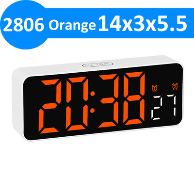Control vocal Ceas cu alarmă digital Ceas de masă Data Săptămâna Reglarea luminozității Ceas electronic Temporizator 12/24H Decorare interioară