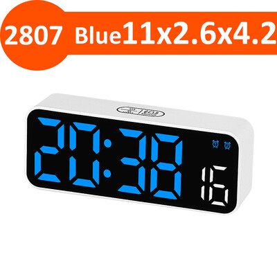 Control vocal Ceas cu alarmă digital Ceas de masă Data Săptămâna Reglarea luminozității Ceas electronic Temporizator 12/24H Decorare interioară