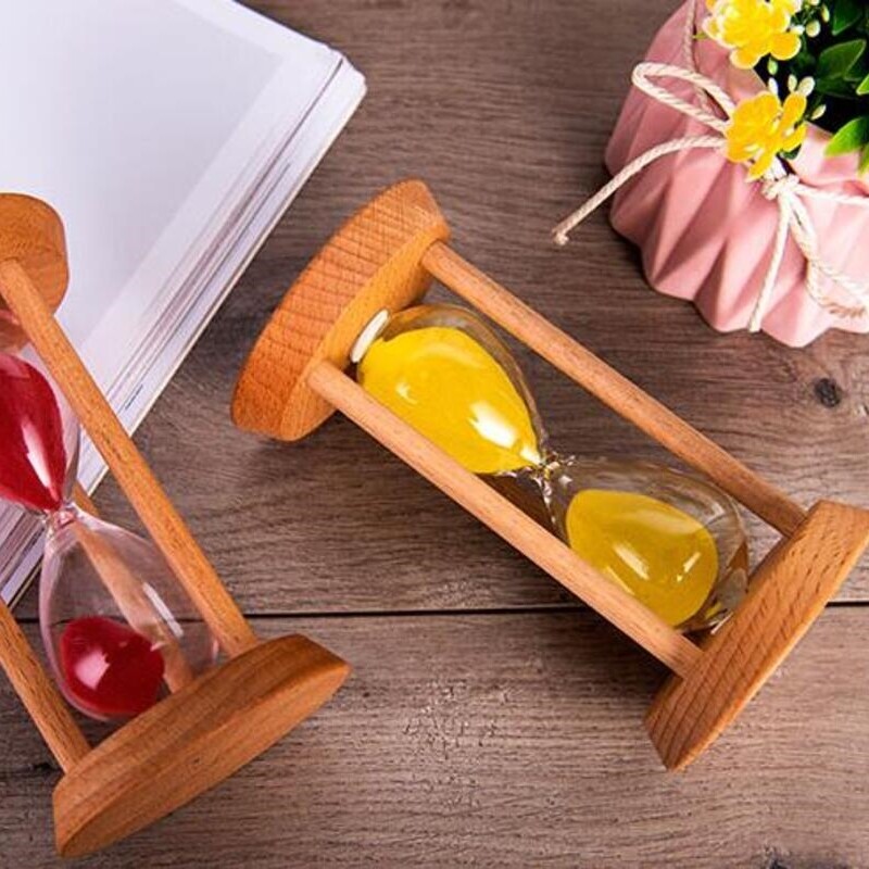 5/10/15/20/30 minūtes Jauns koka smilšu pulksteņa mini darbvirsmas dekors smilšu pulkstenis radošais taimeris Bērnu smilšu glāzes virtuves dāvana