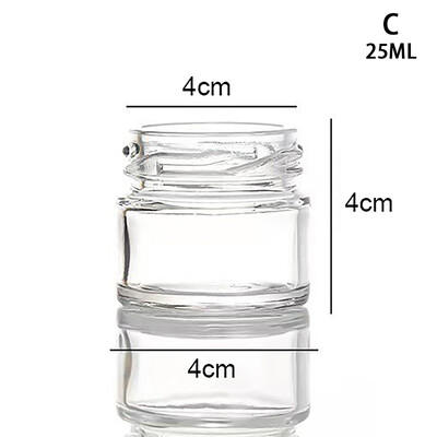 2 tk Mini klaasist meepoti komplekt Väike meepott kaanega meepott sobib beebikingitusteks pulmadeks ja pidudeks Meepurk