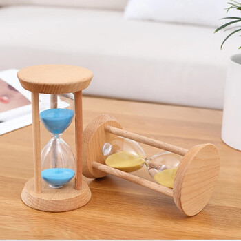 1-30 λεπτά Ξύλινο φθορισμό Κλεψύδρα Creative Timers Sandglass Sandy Clock Εργαλείο κουζίνας Decoratio Desktop Στολίδι σπιτιού