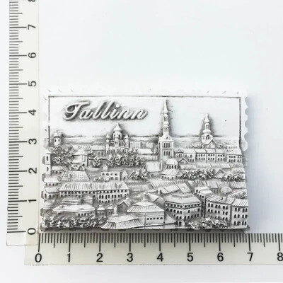 Tallinn Estonia Magneți pentru frigider suvenir turistic 3D Rășină Artizanat Autocolante magnetice pentru frigider Colecție Decorare Cadouri