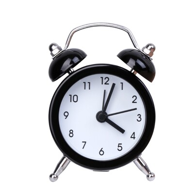 Mini ceas cu alarmă rotund portabil, ceas de masă de birou, ceasuri de noptieră decor, livrare picătură